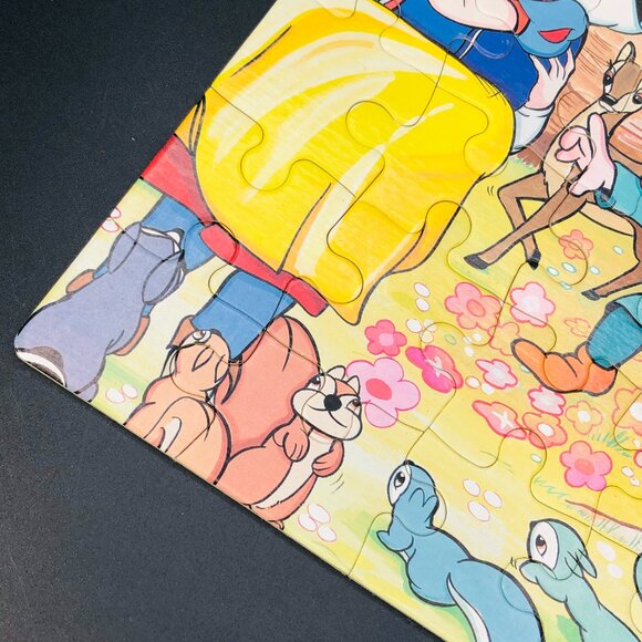 1986 SNOW WHITE Seven Dwarfs Jigsaw Puzzle 30 Chunky Pieces COMPLETE, Vintage - Picture 3 of 12